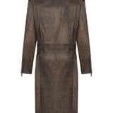 Helena Leather Trenchcoat