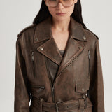 Helena Leather Trenchcoat