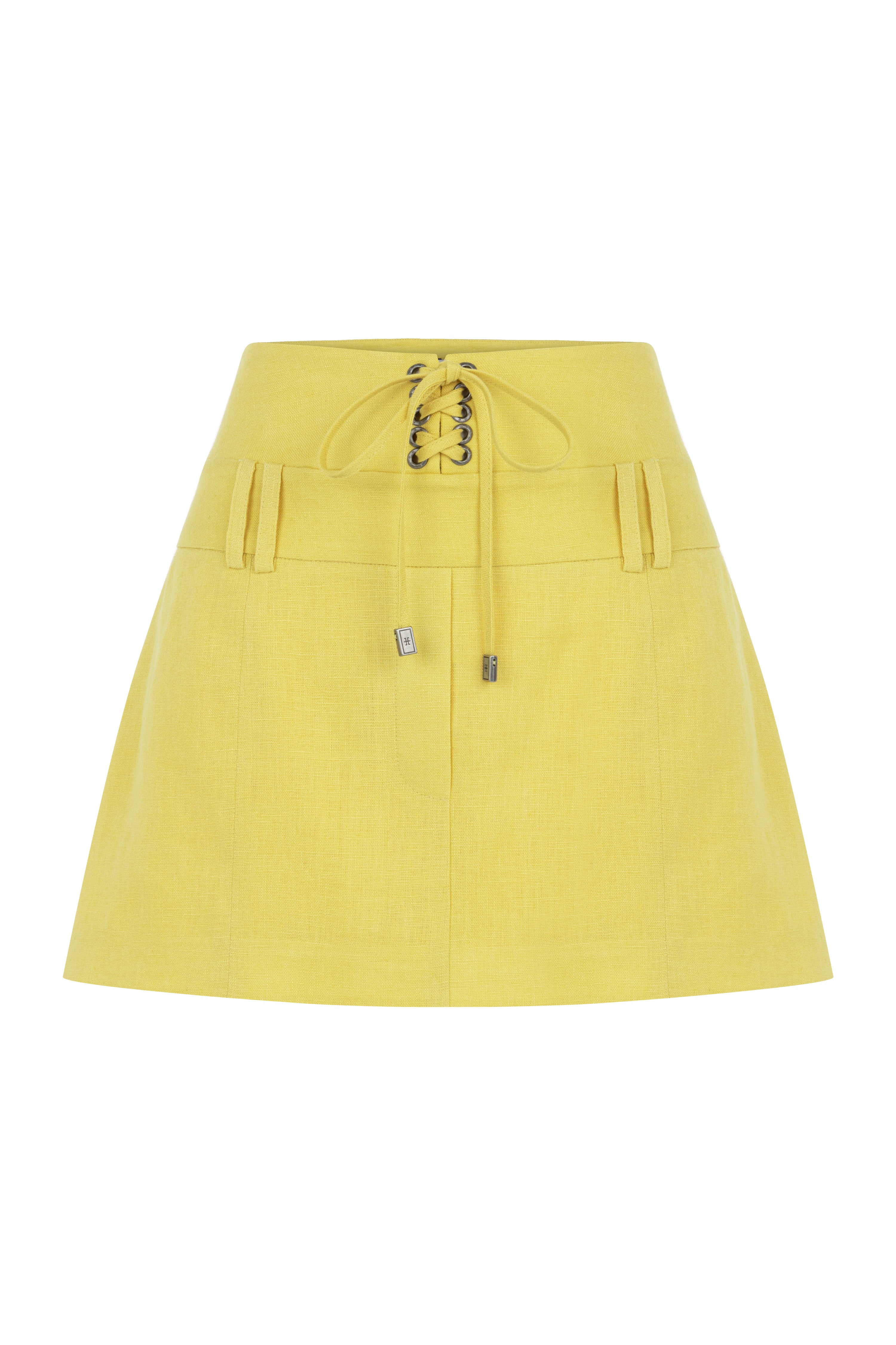 Croco Linen Skirt