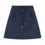 Croco Linen Skirt