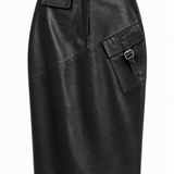 Avery Leather Skirt