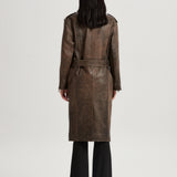 Helena Leather Trenchcoat
