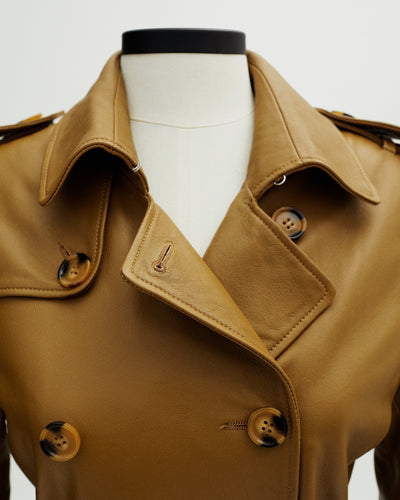 ELATA LEATHER TRENCHCOAT