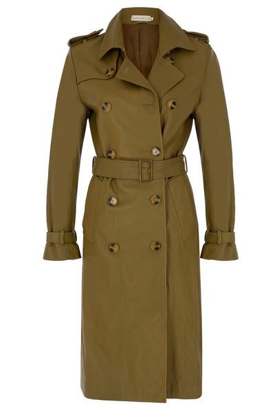 ELATA LEATHER TRENCHCOAT